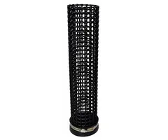 Rasterbuis 110 mm x Lengte 1 meter + Flexibele eindkap 110 mm Zwart