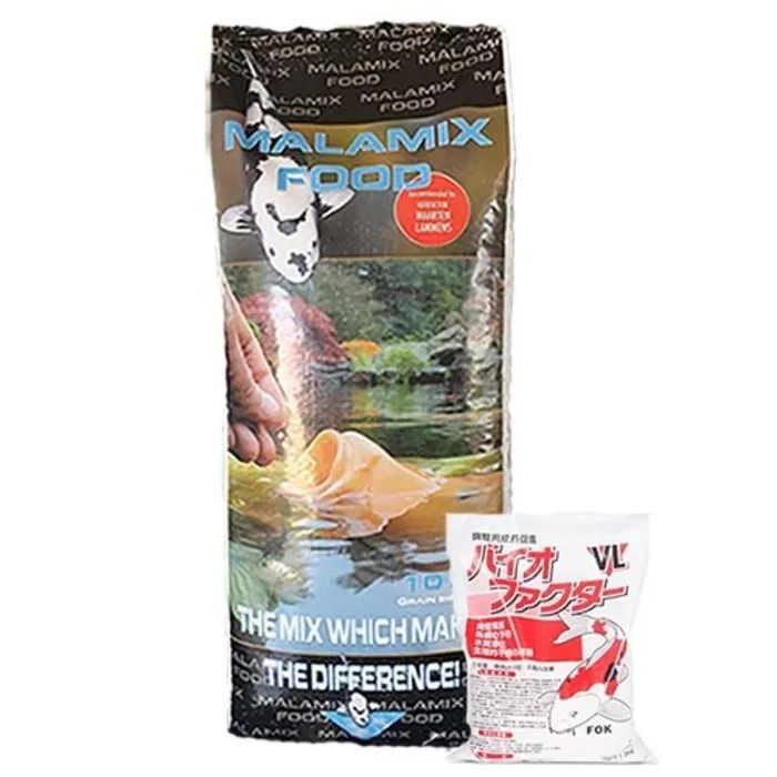De Koidokter – producten van Maarten Lammens Malamix Food 10 KG en Fok Biofactor VL 1.5 KG