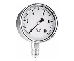 RVS kast 63 mm glycerine gevuld ¼" onderaansl. 0 - 10
