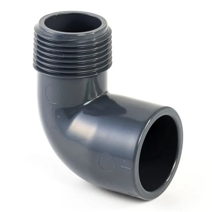 VDL PVC Knie 90° Buitendraad 32 mm x ¾"