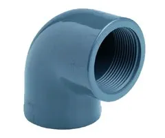 Effast PVC Knie Druk 90° 2 x Binnendraad 1½"