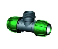 T-Stuk 90° met buitendraad 16 mm x ½" x 16 mm