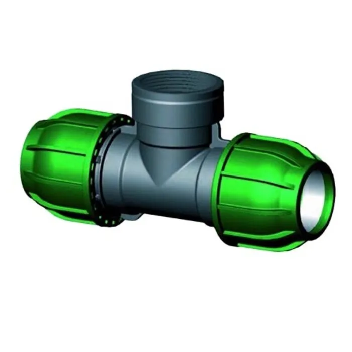 T-Stuk 90° met binnendraad 25 x ¾" x 25 mm