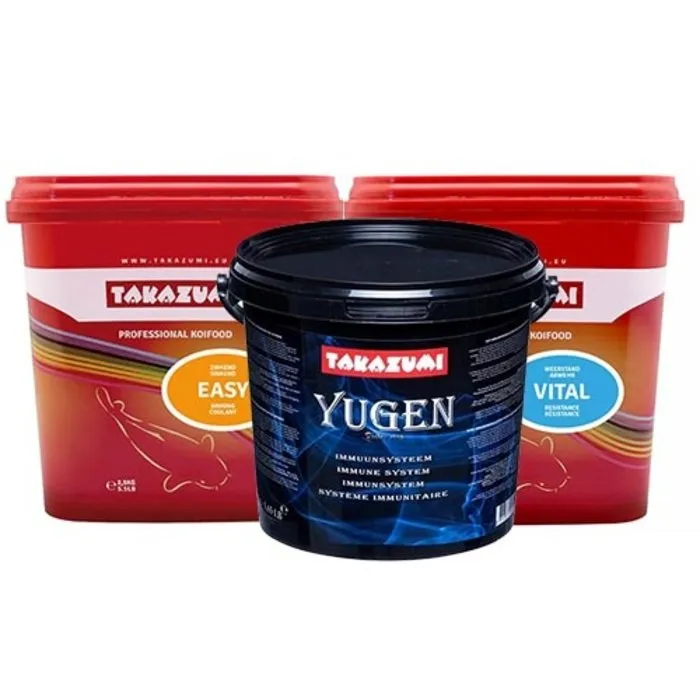 Takazumi Takazumi Easy 2500 gr, Vital 2500 gr en Yugen 750 gr