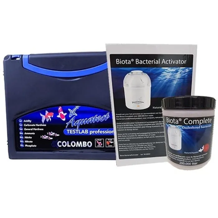 Natural Aquatic Biota BACTERIAL Activator 200.000 liter + Colombo Testlab 6