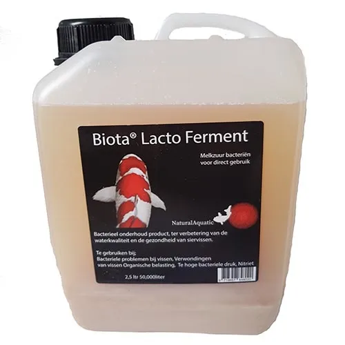 Natural Aquatic voor koi en vijver Biota LACTO Ferment 2,5 ltr