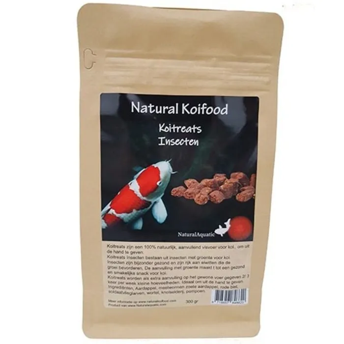 Natural Aquatic voor koi en vijver Natural Koifood Koitreats Insecten 350 gram