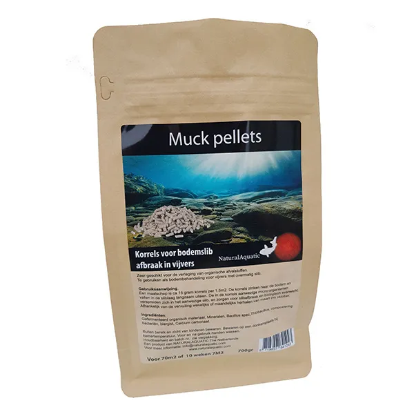 Natural Aquatic voor koi en vijver Muck Pellets 700 gram