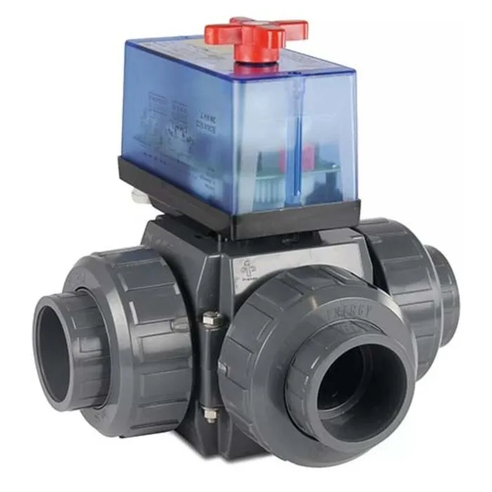 Praher Praher PVC 3-weg kogelkraan, T-boring 50 mm