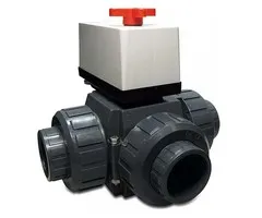 Praher Praher PVC 3-weg kogelkraan, T-boring Solar 63 mm