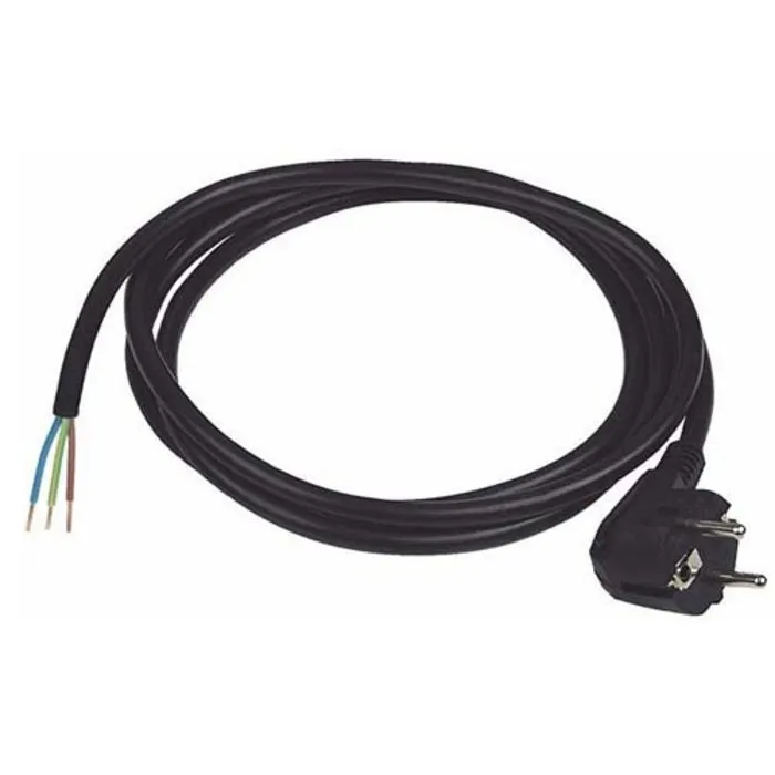 Aansluitsnoer neopreen + stekker 3 meter