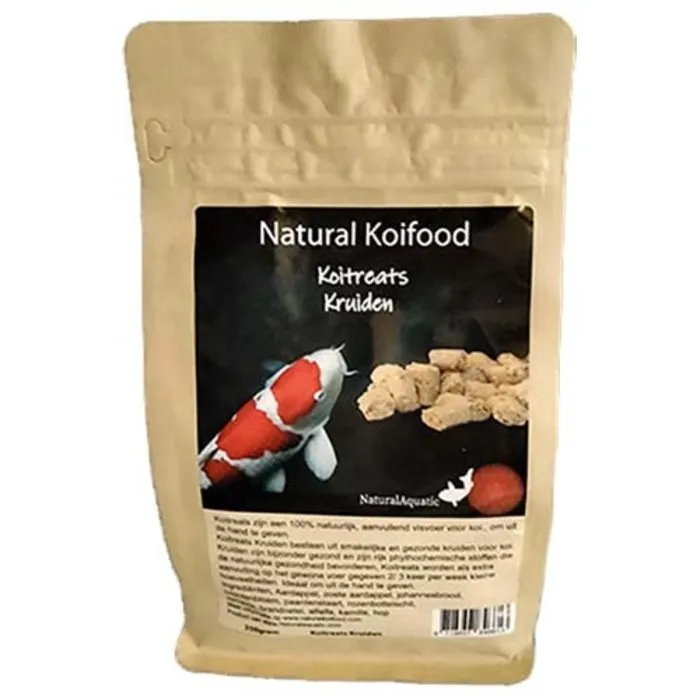 Natural Aquatic voor koi en vijver Natural Koifood Koitreats Kruiden 350 gram