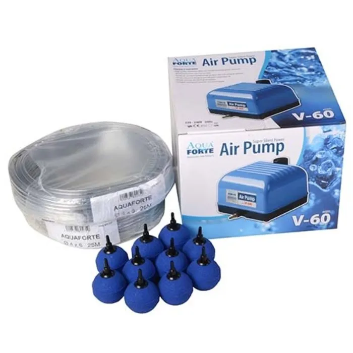 Aquaforte Aquaforte Luchtpomp V60 Hi Flow Compleet Set