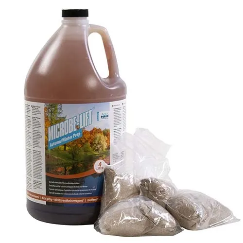 Microbe-Lift voor vijver, filter en waterbehandeling Microbe Lift Autumn/Winter Prep 4 Ltr. + 8 zakjes
