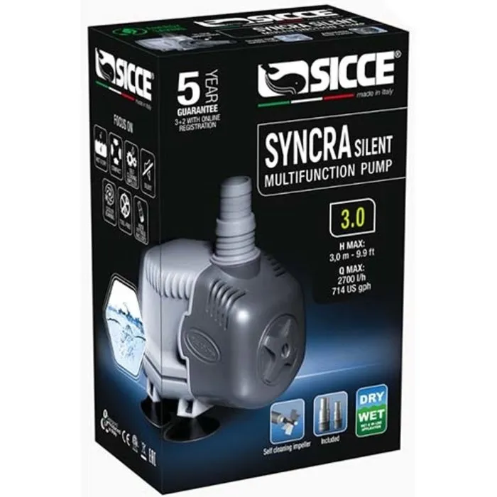 Sicce Sicce Syncra Silent Pump 3 - 2700  230v 2.2 mtr kabel