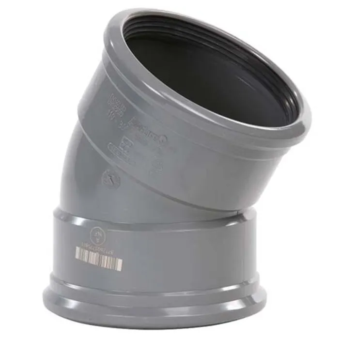 Pipelife PVC Bocht Afvoer 30° 110 mm 2 x Manchet (Pipelife)