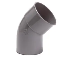 PVC Bocht Afvoer 45° 110 mm Mof x Spie (komo)