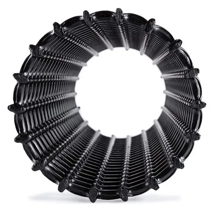 Rasterbuis 200 mm x Lengte 1 meter Zwart