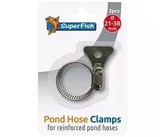 Superfish Superfish Slangklem RVS+Vleugel 21-38 mm 2 stuks