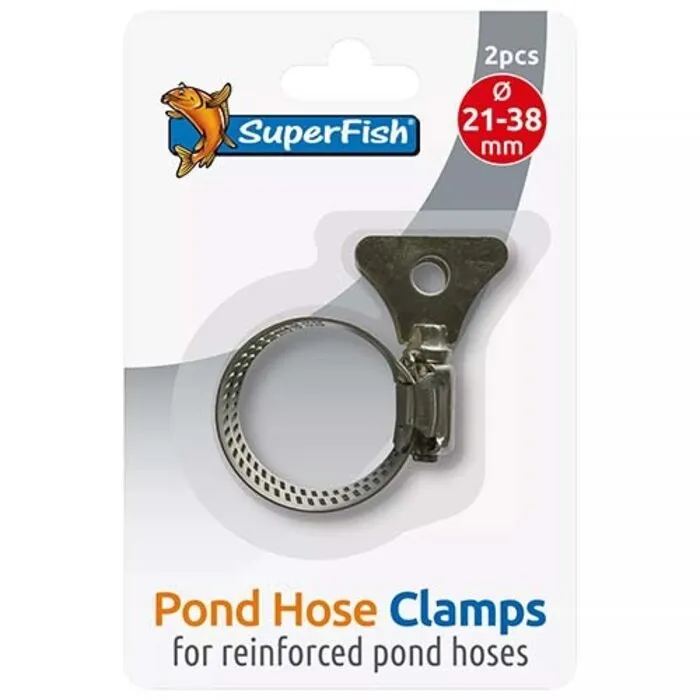 Superfish Superfish Slangklem RVS+Vleugel 21-38 mm 2 stuks