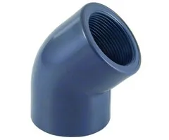 Effast PVC Knie Druk 45° 2 x Binnendraad 1¼"