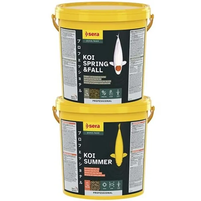 Sera Sera KOI Professional Spring & Fall 7 KG en Sera KOI Professional Zomervoer 7 KG