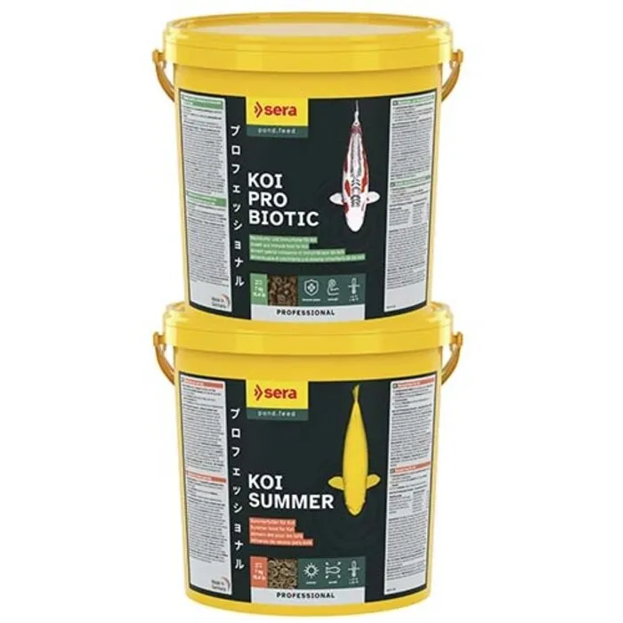 Sera Sera KOI Professional Zomervoer 7 KG en Sera Koi Probiotic 7 KG