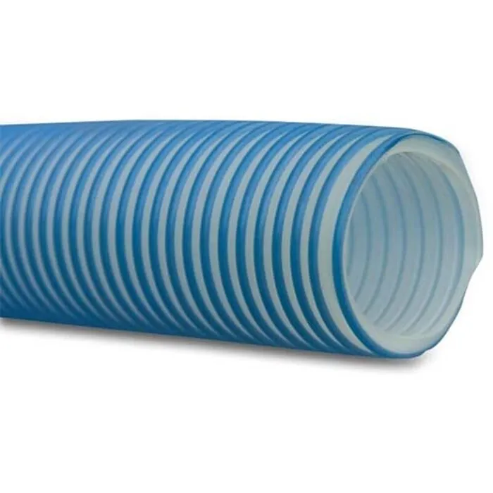 Merlett Zwembadslang PVC-U 50 mm x 61 mm wit/blauw 30 mtr