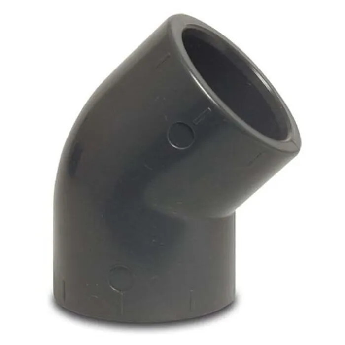 PVC Knie Druk 45º 40 mm