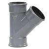 PVC T-Stuk 45° 110 mm 3 x Manchet (actie)