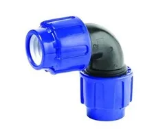 Cepex PP klemkoppeling knie 90° Ø20 mm x Ø20 mm