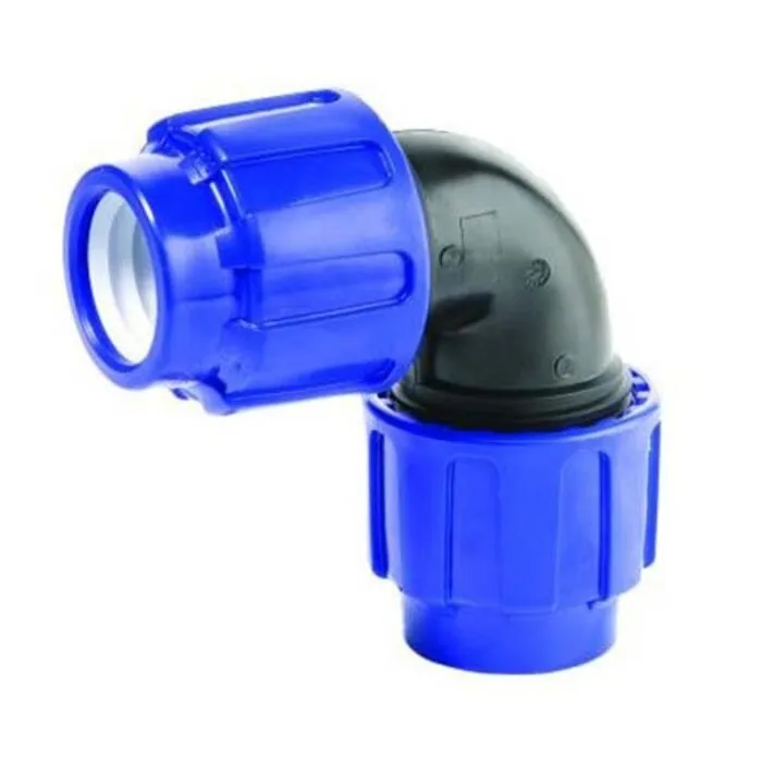 Cepex PP klemkoppeling knie 90° Ø20 mm x Ø20 mm