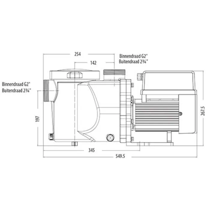 Aquasphere Aquasphere InverEco IVS 150 Zwembadpomp