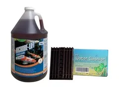 Microbe Lift Microbe-Lift Clean & Clear 4 ltr + Water Cleanser 200 gram zinkend vijverblok