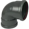 Wavin PVC Bocht Afvoer 88° 110 mm 2 x Manchet DN100