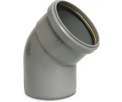 BENOR PVC Bocht Afvoer 45° 110 mm Manchet x Spie DN100