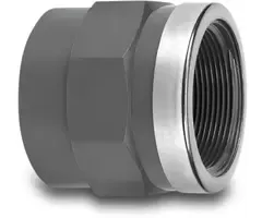 VDL PVC Schroefbus met RVS ring 90 mm x 3"