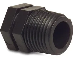 Merkloos PP Plug Buitendraad ¾"