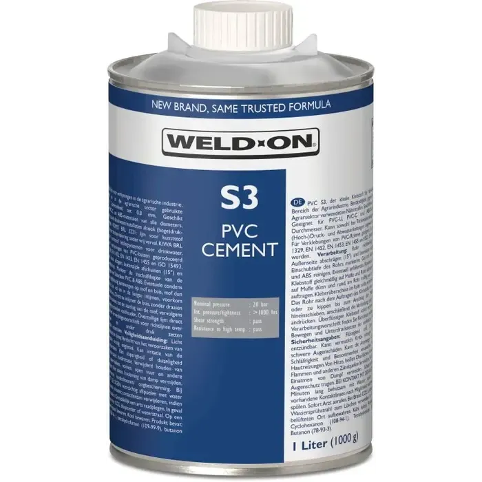 Saba Weld-On PVC-lijm 250 ml met kwast