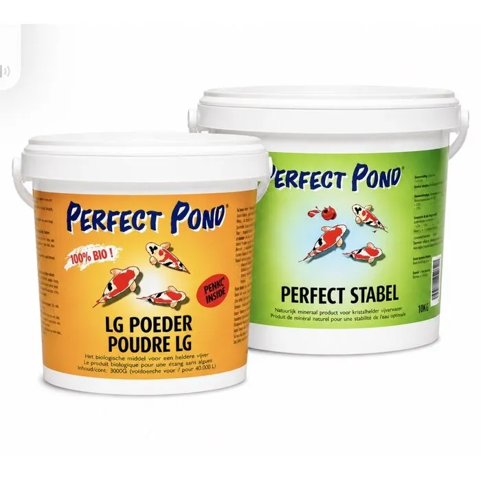Perfect Pond Perfect Pond LG Poeder 10 KG + Perfect Pond Stabel 10 KG  GRATIS