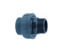 Effast PVC 3/3 koppeling 40 mm x 1¼" buitendraad PN16mm