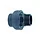 PVC 3/3 koppeling 40 mm x 1¼" buitendraad PN16mm