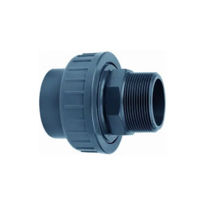 Effast PVC 3/3 koppeling 40 mm x 1¼" buitendraad PN16mm