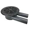 Merkloos AquaKing Bodemdrain PRO 400 | 2 x 125 mm - Zwart Ø400mm - Rooster