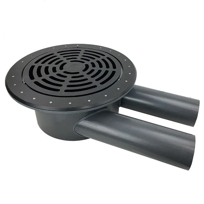 Merkloos AquaKing Bodemdrain PRO 400 | 2 x 125 mm - Zwart Ø400mm - Rooster