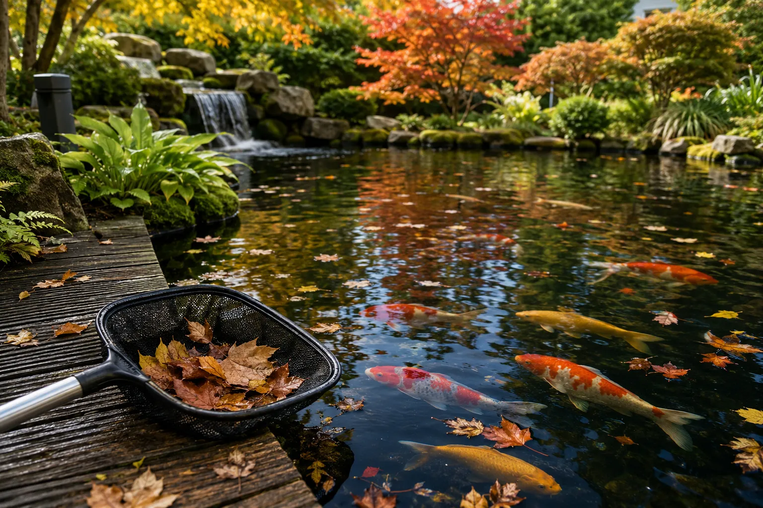 Vijver in september? 10 belangrijke tips voor het najaar 