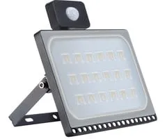 JESLED LED Schijnwerper Met Bewegingsmelder 50W 4500LM - 2 Stuks - Waterdicht IP66 - 6000K Koel Wit - Voor Tuin, Terras En Oprit