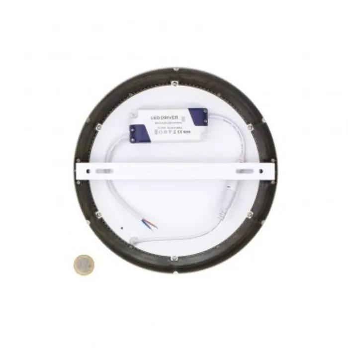 Plafondlamp grijs LED 18W rond