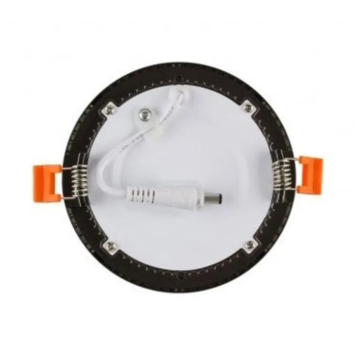 LED paneel inbouw rond 6W zwart dimbaar