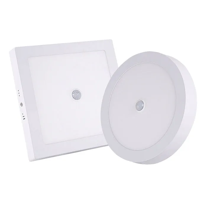 Plafondlamp met bewegingssensor  12W rond opbouw